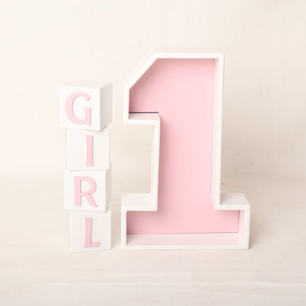 This is a baby photoshoot prop number 1 for pre birthday photoshoot.