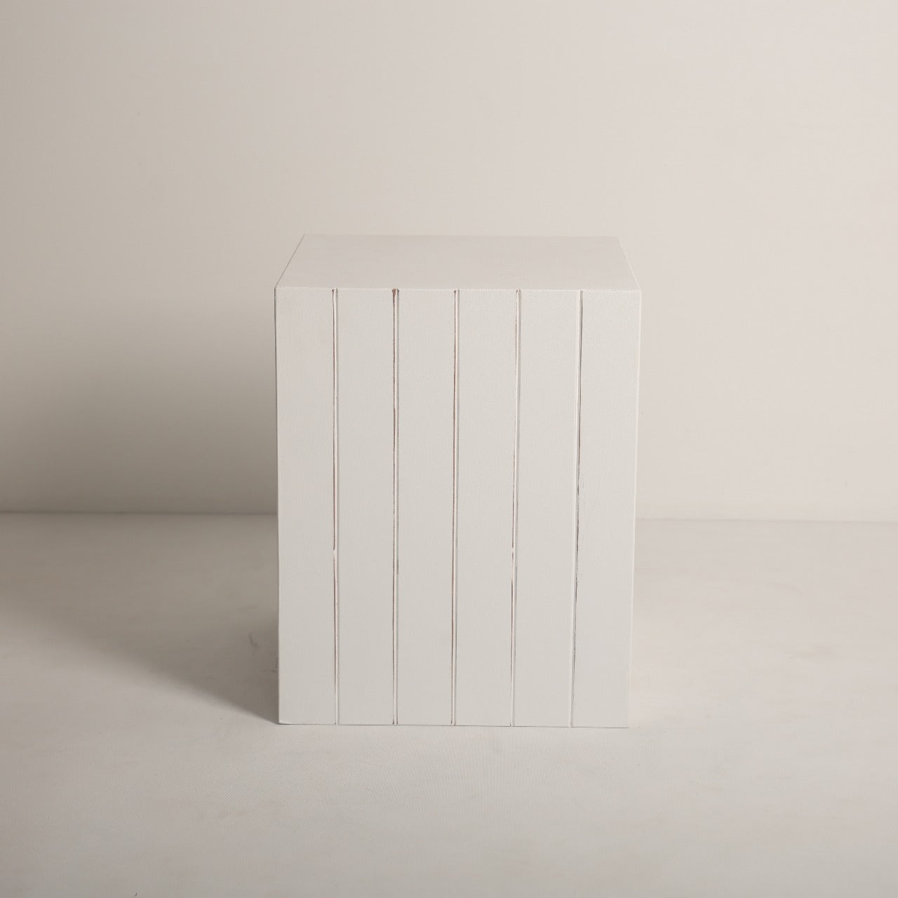 A wooden posing box for maternity and fashion photography, styled for glamorous photoshoots with a modern and minimalist design.