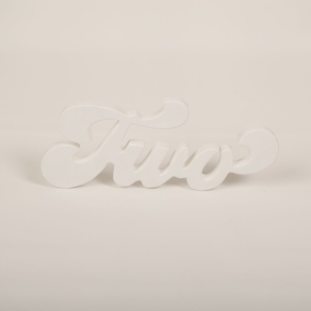 Vibrant Two Birthday Prop with a bold 'two' design for toddler photoshoots.