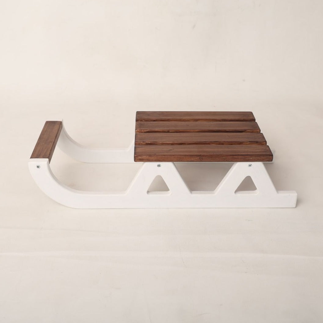 This is a Christmas sledge baby prop for photoshoot.