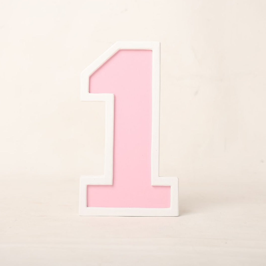 this is a number 1 baby prop to mark first birthday photoshoot.