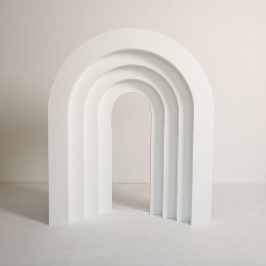 Elegant arch wall prop for maternity and newborn photoshoots - timeless and stylish backdrop.