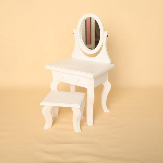 Baby dressing table photoshoot prop – perfect for newborn and toddler photography. A charming mini dressing table prop for professional baby photographers.