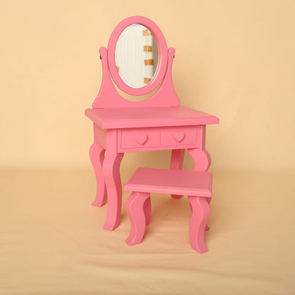 Baby dressing table photoshoot prop – perfect for newborn and toddler photography. A charming mini dressing table prop for professional baby photographers.