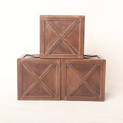 "One" & "Two" Milestone Boxes Baby Photoshoot Prop: A set of elegant "One" & "Two" milestone boxes, beautifully designed for baby photoshoots, displayed in a birthday-themed setup, adding charm and style to the scene.