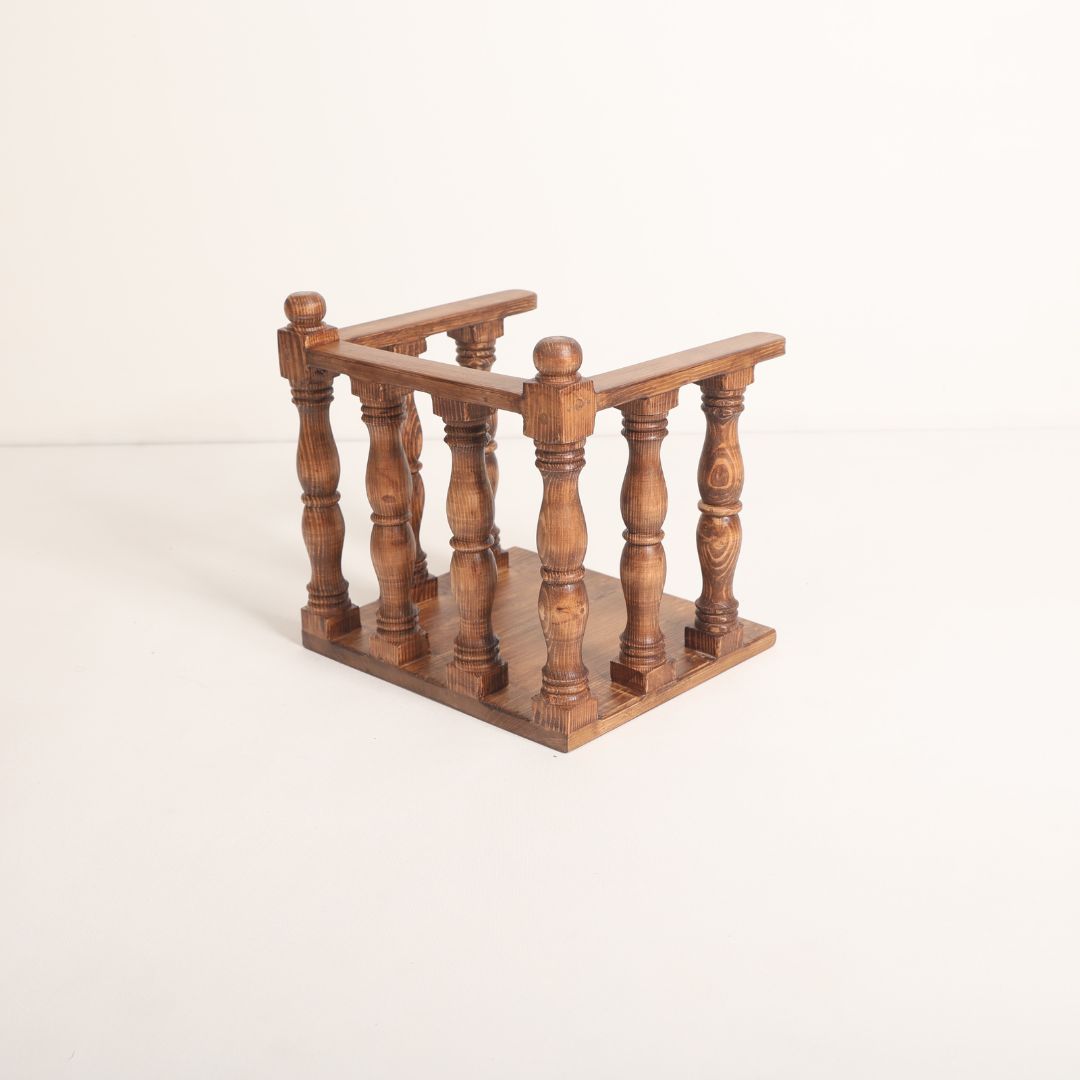 A set of courtroom-themed baby props, including a miniature judge's chair, a judge's table, a witness stand, and a tiny gavel. The props are designed for baby photoshoots, showcasing playful details and realistic features that create an engaging scene for photographers.