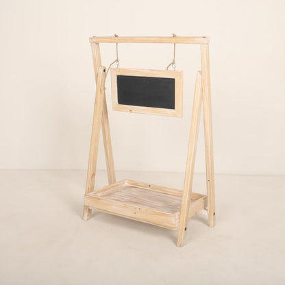 Wooden baby prop bed designed for newborn photoshoots, featuring a minimalist design with soft, cozy bedding for creating adorable and timeless setups.