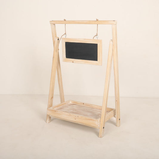 Wooden baby prop bed designed for newborn photoshoots, featuring a minimalist design with soft, cozy bedding for creating adorable and timeless setups.