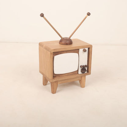 Television prop for photoshoot