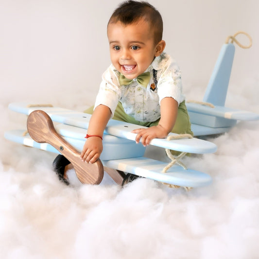 Baby Photoshoot Prop Biplane | Airplane Baby Toy