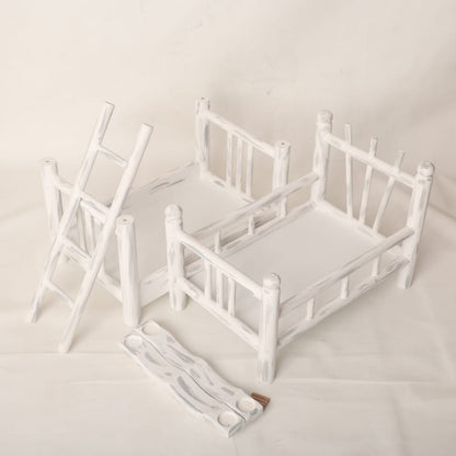 Bunk bed baby prop for baby photoshoot.