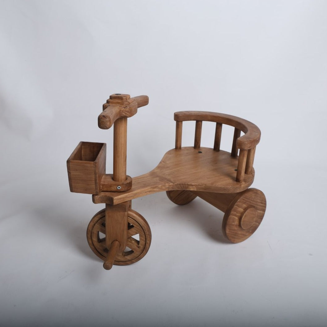 tricycle baby props, baby props for photoshoot, photoshoot props, cycle baby props, wooden cycle baby props