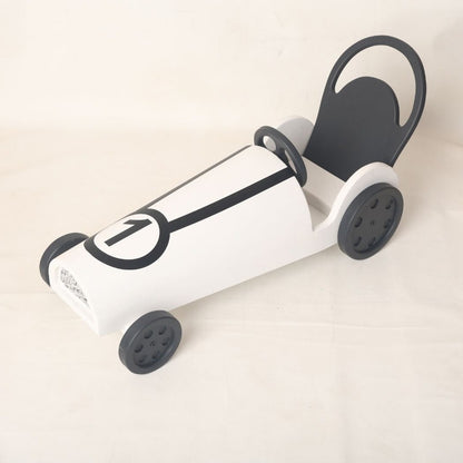 This is a racing car baby prop for baby photoshoot.