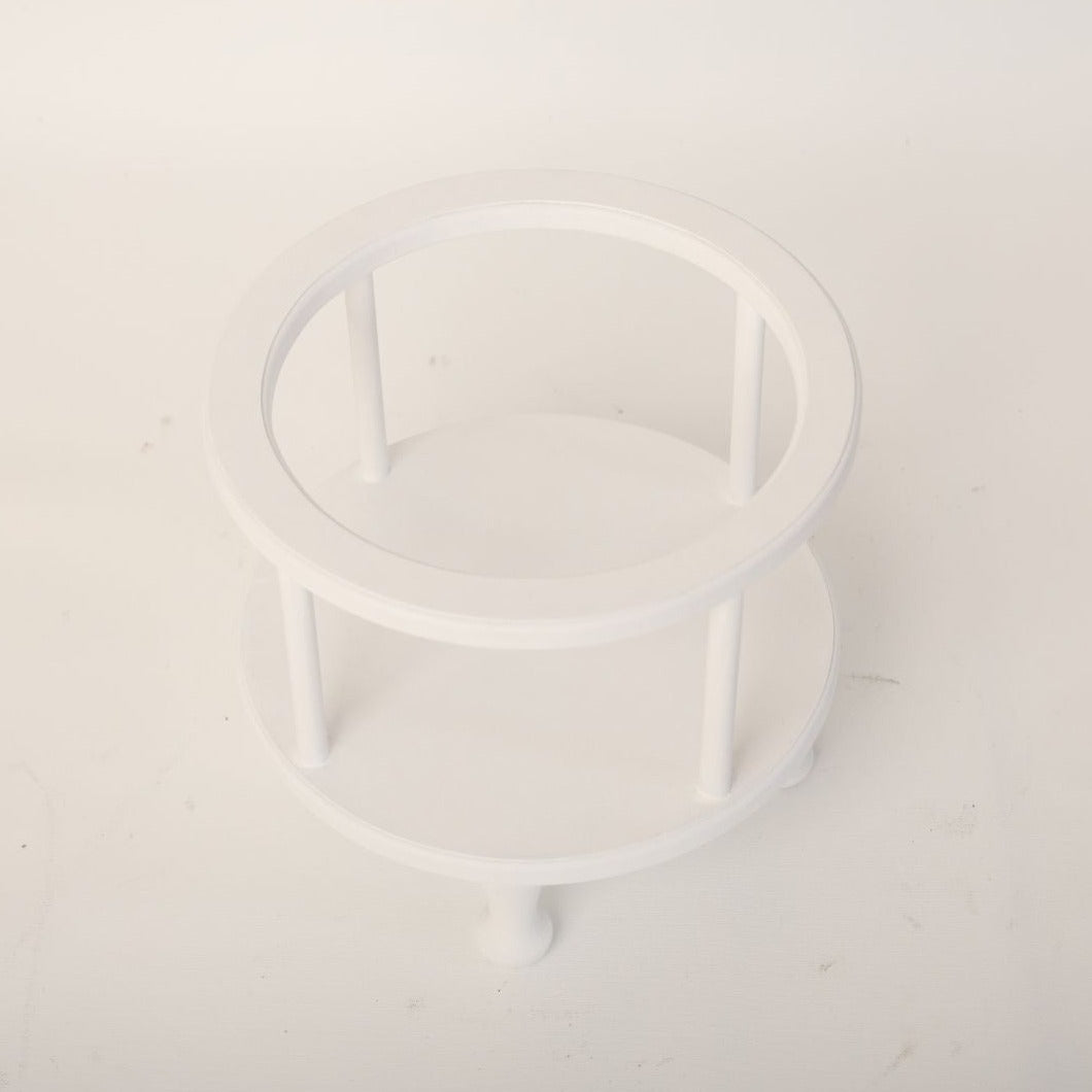 Baby Props Rack Round Cradle Baby Prop – Perfect for Newborns and Sitters – whiteihf