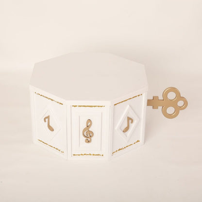 This is a musical box baby prop for baby photoshoot.