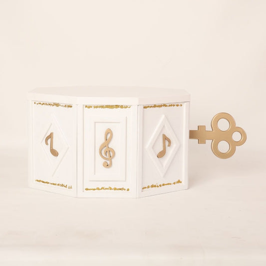 This is a musical box baby prop for baby photoshoot.