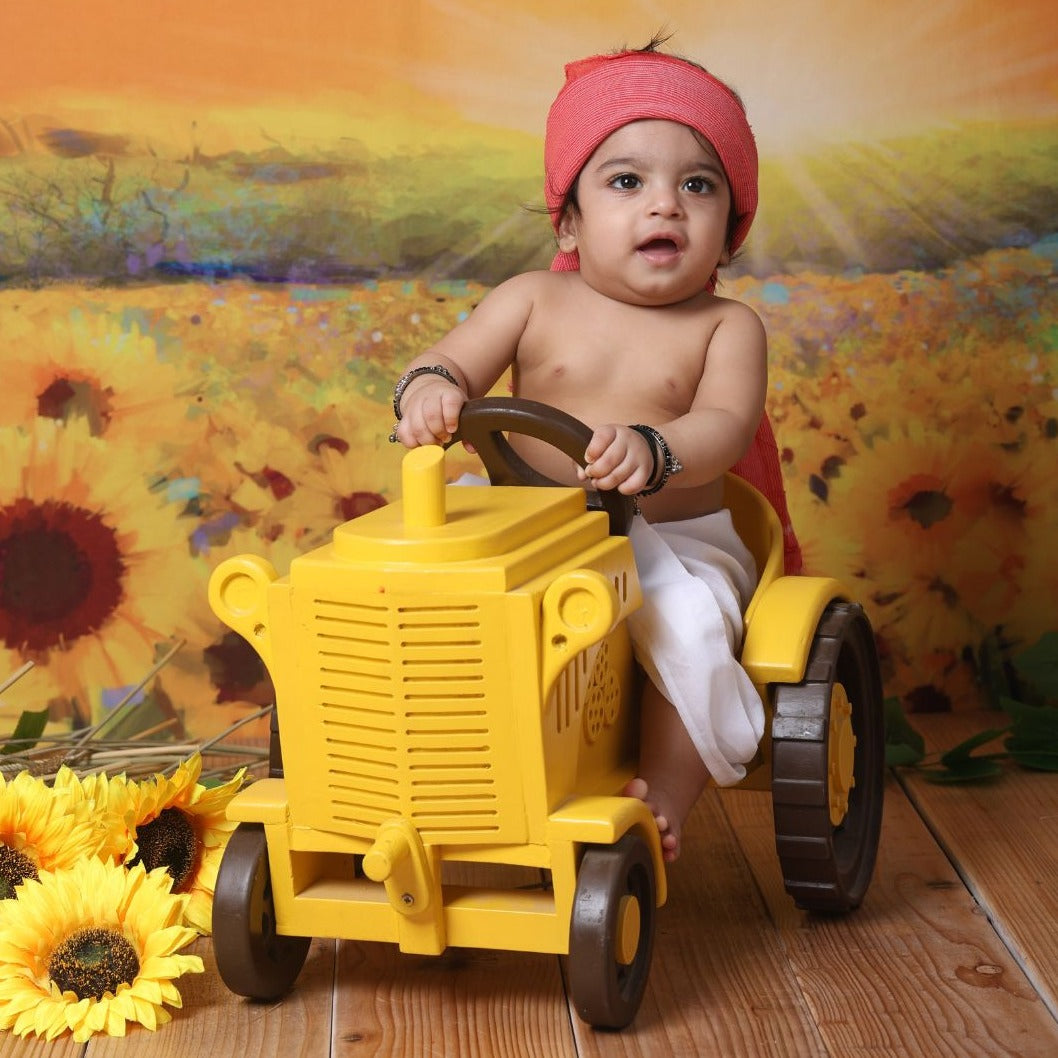 Tractor Baby Photoshoot Props, Kids Photoprops, Child Photo props