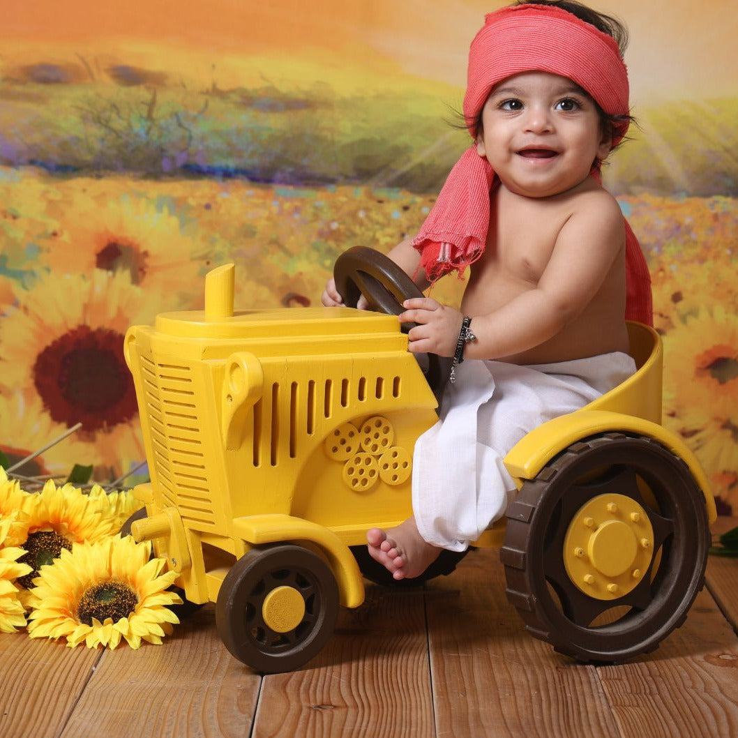 Tractor Baby Photoshoot Prop – Farm Theme Photography Prop