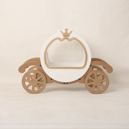 This is a princess carriage baby prop for baby photoshoot.