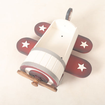 Aeroplane baby photoshoot prop for aviation-themed newborn photography, featuring a playful design ideal for creative baby photoshoots.