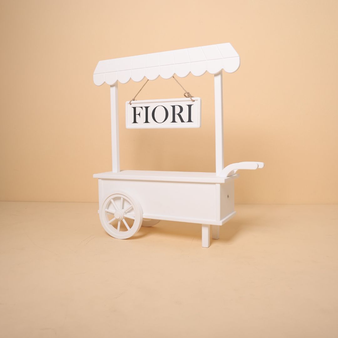 Multipurpose baby photoshoot cart prop for fruit, lemonade and ice cream themes