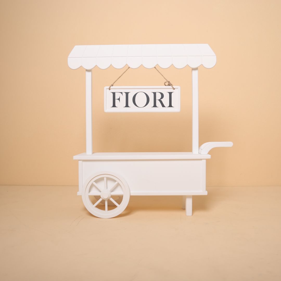 Multipurpose baby photoshoot cart prop for fruit, lemonade and ice cream themes