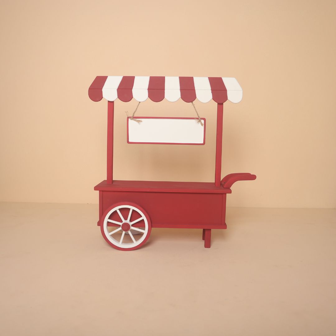 Multipurpose baby photoshoot cart prop for fruit, lemonade and ice cream themes