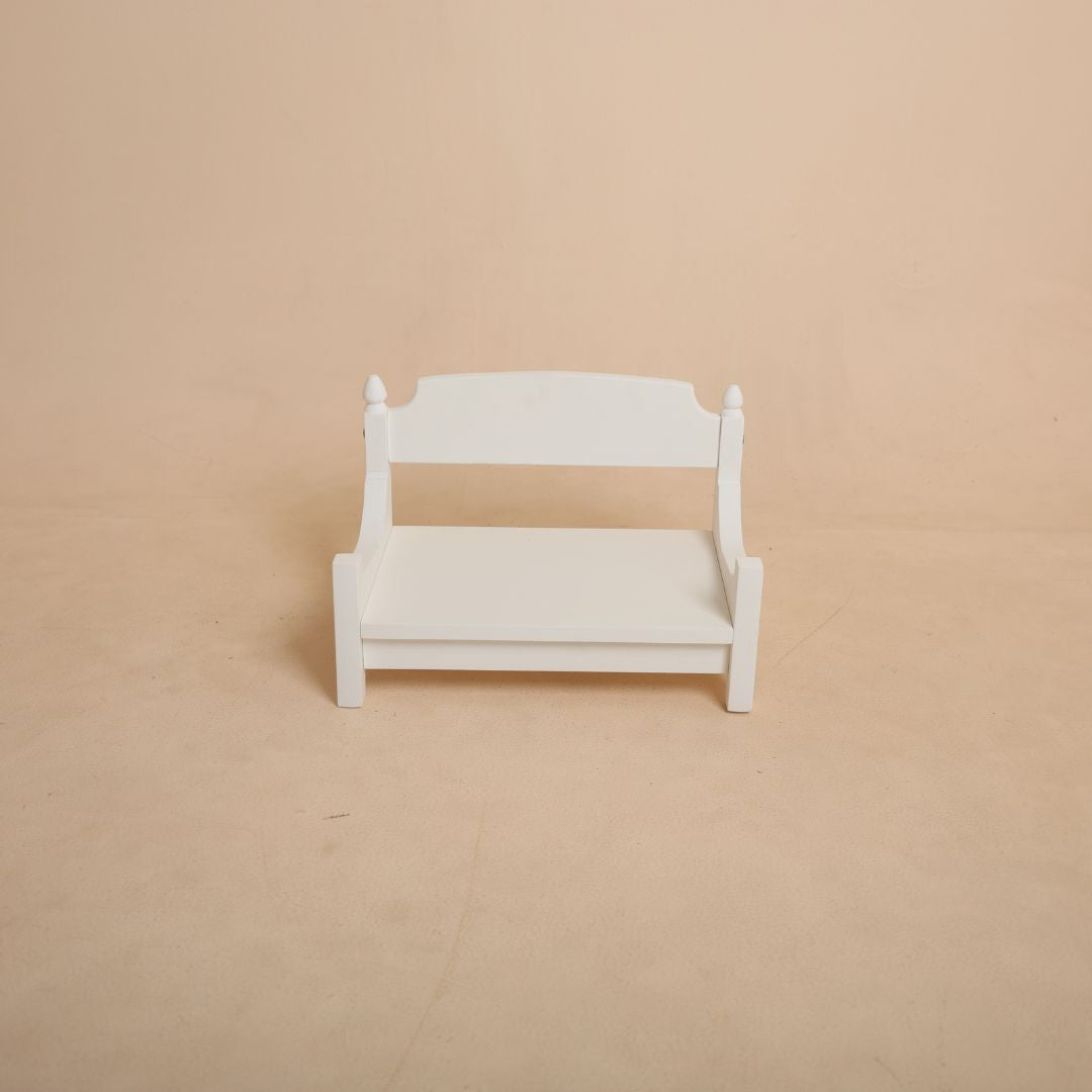Wooden bench baby photoshoot prop for sitter session premium studio photography prop