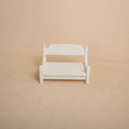 Wooden bench baby photoshoot prop for sitter session premium studio photography prop