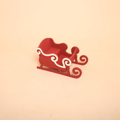 Christmas sledge baby photoshoot prop for newborn and sitter photography