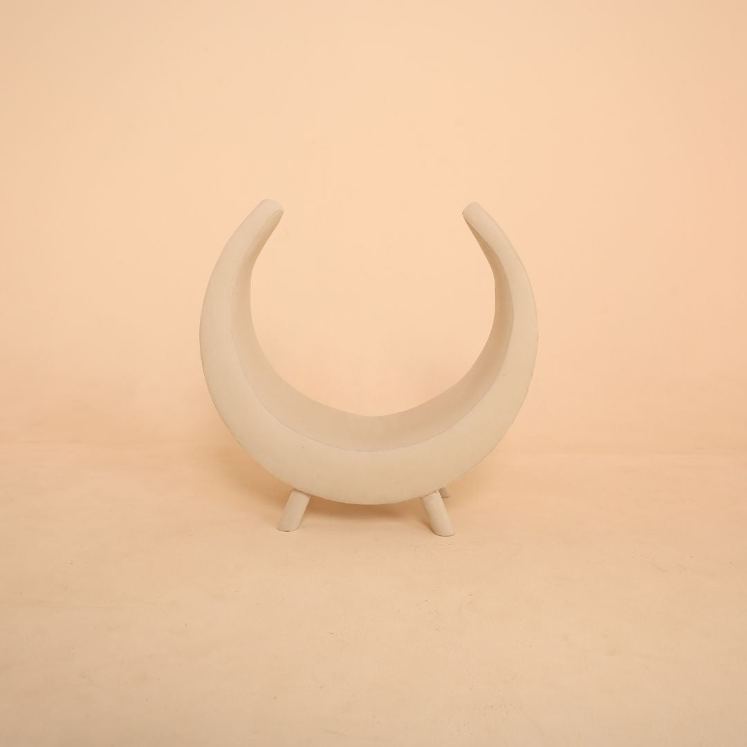 Crescent Moon Sofa baby prop for newborn and sitter toddler photography sessions