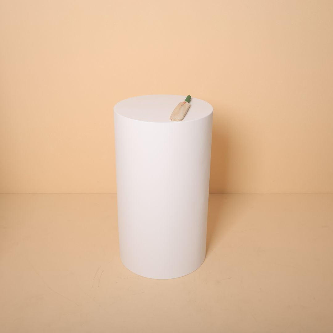 Cylinder posing block prop for maternity and fashion photoshoots, available in three sizes