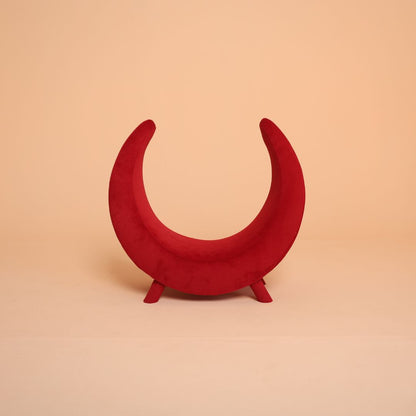 Newborn and toddler moon sofa for professional baby photoshoot