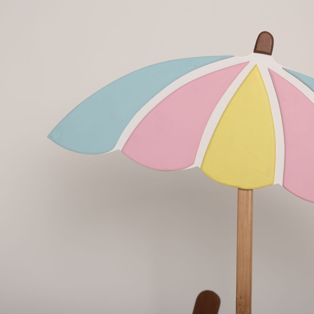 Colorful umbrella prop for baby photoshoots, studio setups, and creative photography themes
