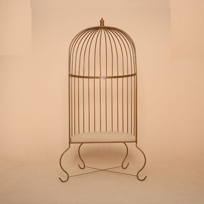 Maternity cage prop for photoshoots and studio decor, elegant metal prop for creative maternity portraits