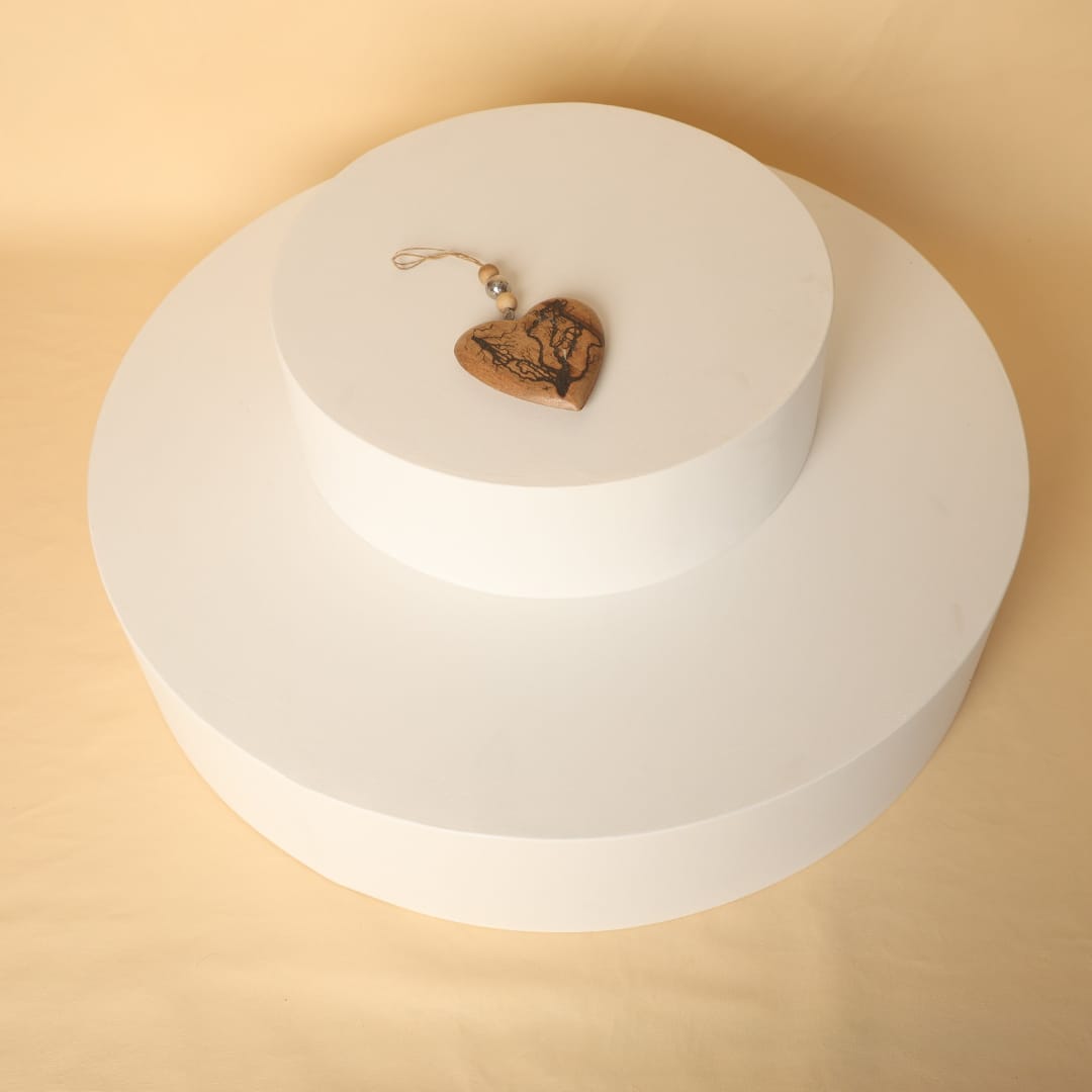 Posing Round Box Set for Maternity Photoshoot – 2 Pc Maternity Prop, Includes 90 cm and 50 cm Round Boxes, Perfect for Creative Posing and Studio Photography.