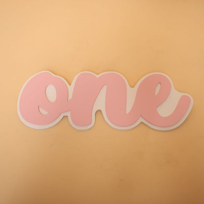 ‘ONE’ milestone baby photoshoot prop – perfect for celebrating baby’s first birthday photo session.