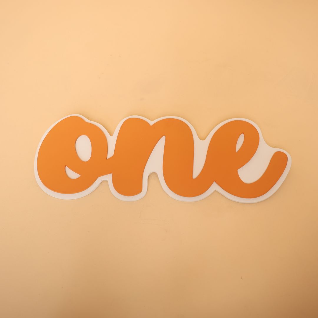 ‘ONE’ milestone baby photoshoot prop – perfect for celebrating baby’s first birthday photo session.