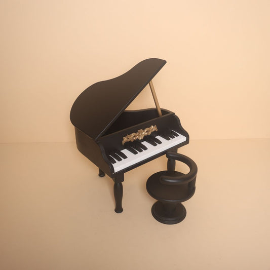 Wooden piano baby photoshoot prop for newborn and sitter photography sessions