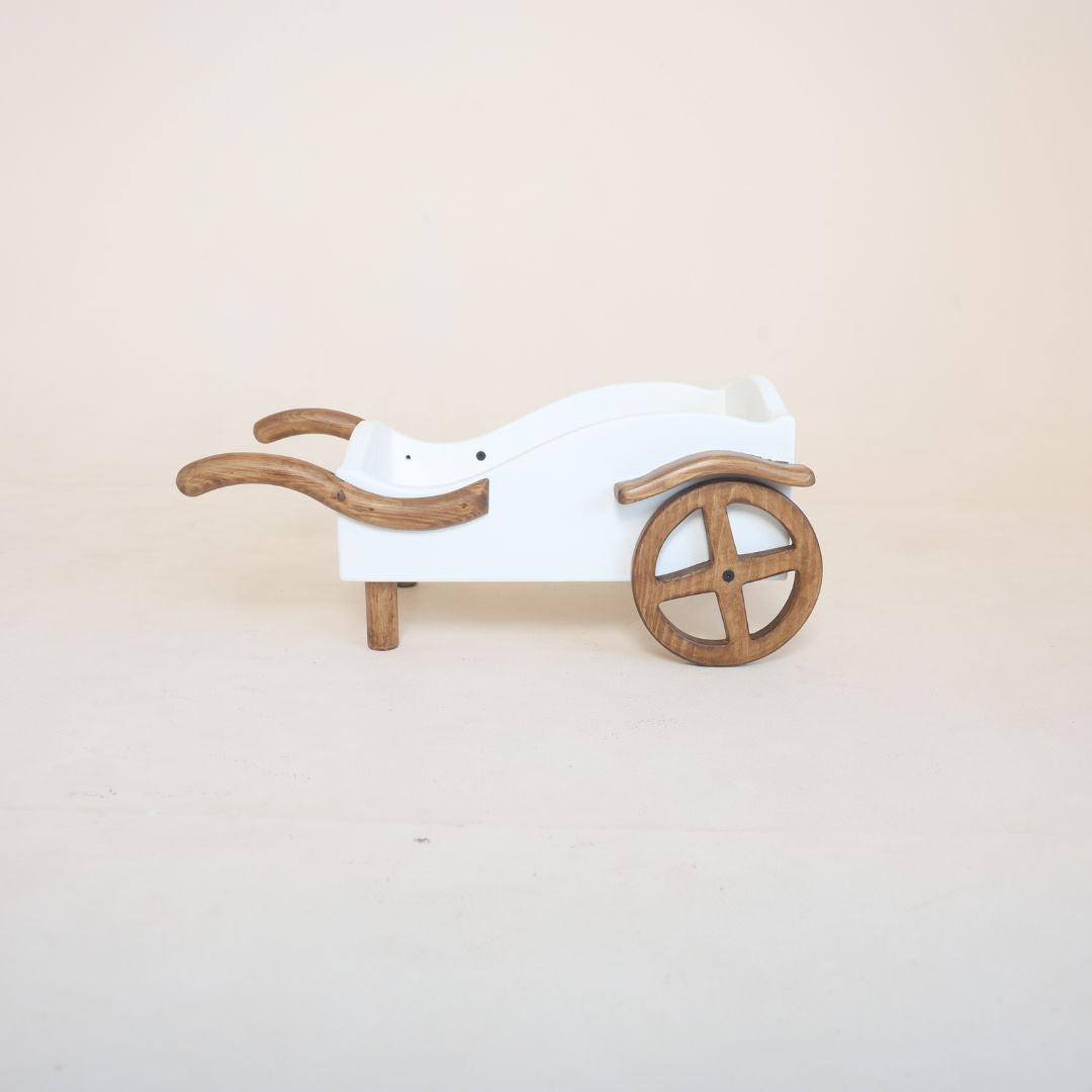 Pull cart baby photoshoot prop used for newborn and milestone photography