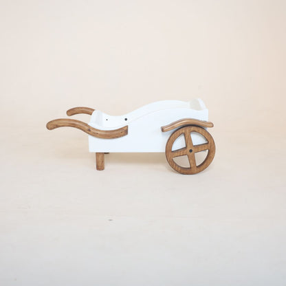Pull cart baby photoshoot prop used for newborn and milestone photography