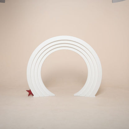 Rainbow Arch Baby Photoshoot Prop for Cake Smash and Birthday Theme Baby Photography – Colorful Studio Prop