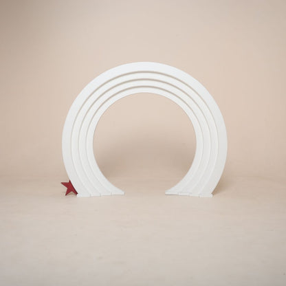 Rainbow Arch Baby Photoshoot Prop for Cake Smash and Birthday Theme Baby Photography – Colorful Studio Prop