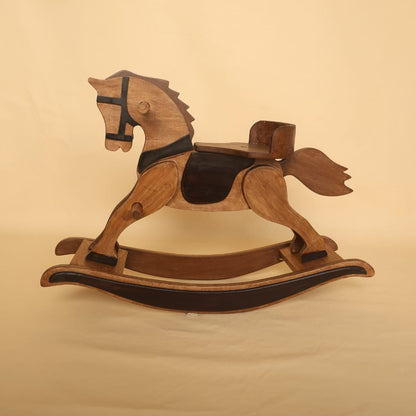 Rocking horse baby photoshoot prop for newborn and toddler photography, perfect for vintage and themed baby photoshoots.