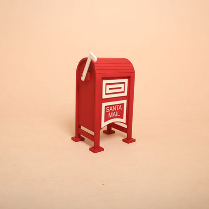 Santa mailbox baby photoshoot prop for Christmas-themed photography