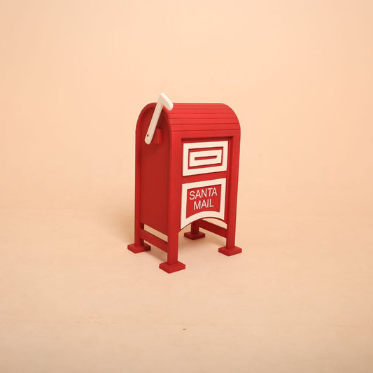 Santa mailbox baby photoshoot prop for Christmas-themed photography