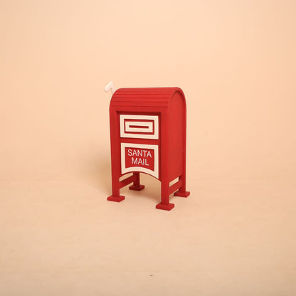 Santa mailbox baby photoshoot prop for Christmas-themed photography