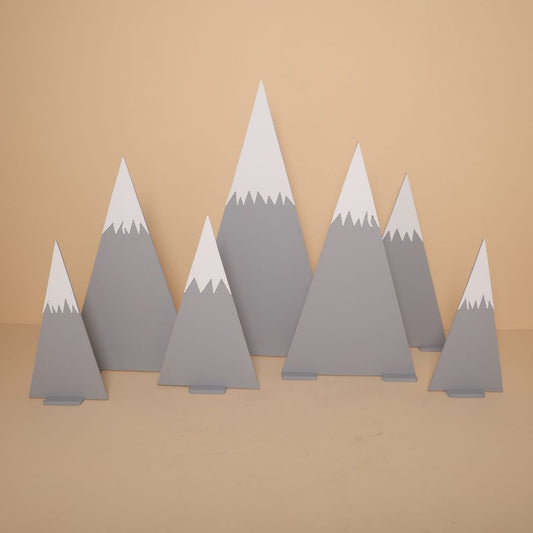 Set of Mountains Baby Photoshoot Prop – scenic handcrafted backdrop for newborn, sitter, and toddler photography.