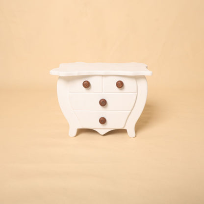 Wooden side table baby prop for baby photoshoot setups, available at prop shop for professional photographers