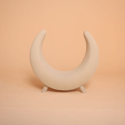Moon sofa posing seat prop designed for newborn and sitter baby photoshoots